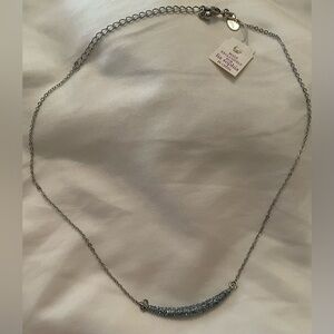 Lia Sophia Elegant Silver Necklace with Blue Accents